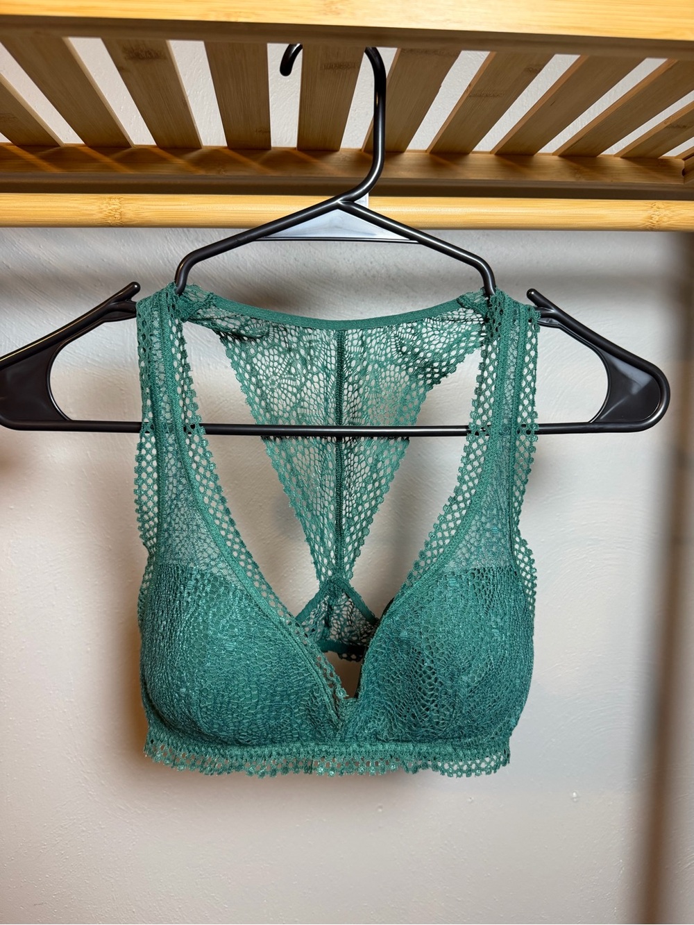 Victoria's Secret Green Lace Racerback Bralette